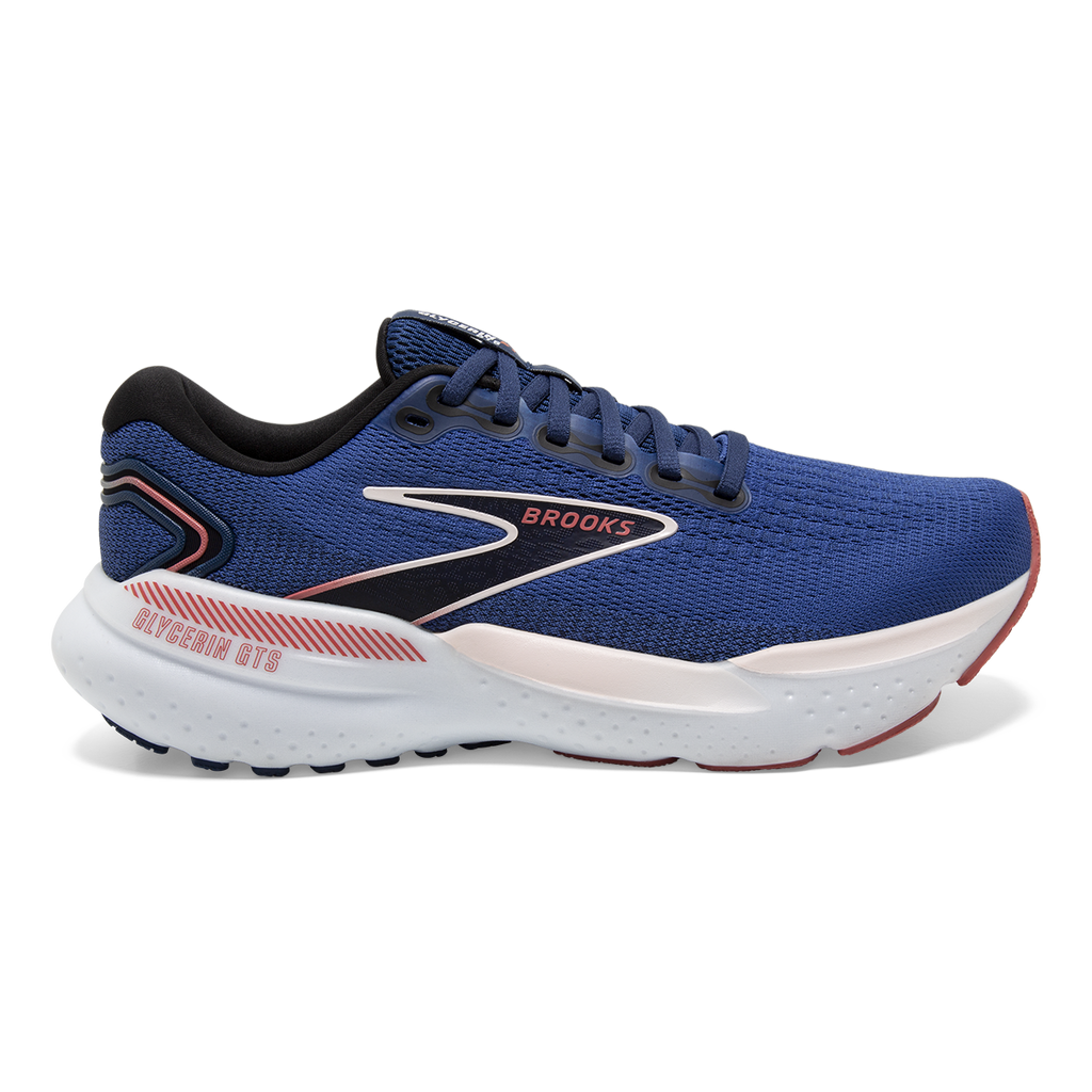 Brooks Glycerin GTS 21 — Black - Black - Ebony — Size B — Width 5 — Detail View