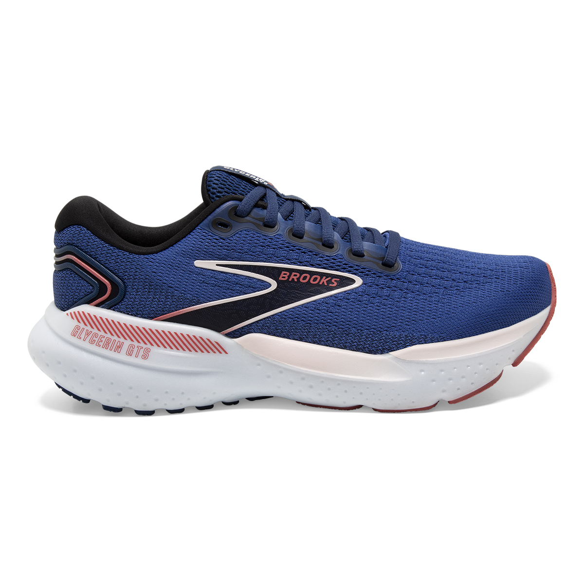 Brooks Glycerin GTS 21 — Black - Black - Ebony — Size B — Width 5 — Detail View
