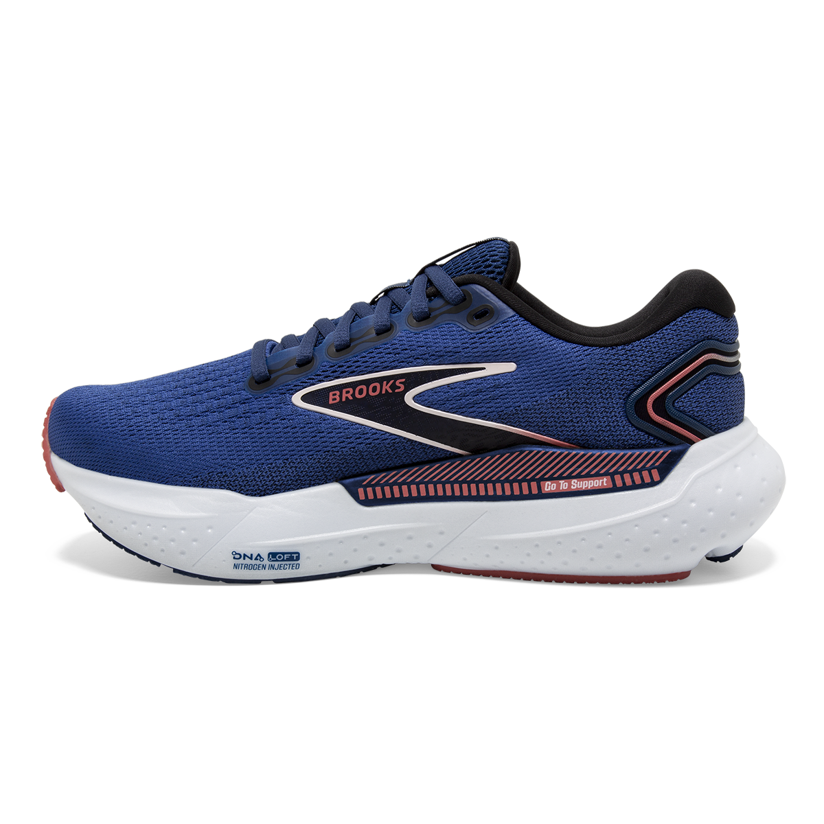 Brooks Glycerin GTS 21 — Black - Black - Ebony — Size B — Width 5 — Lifestyle View