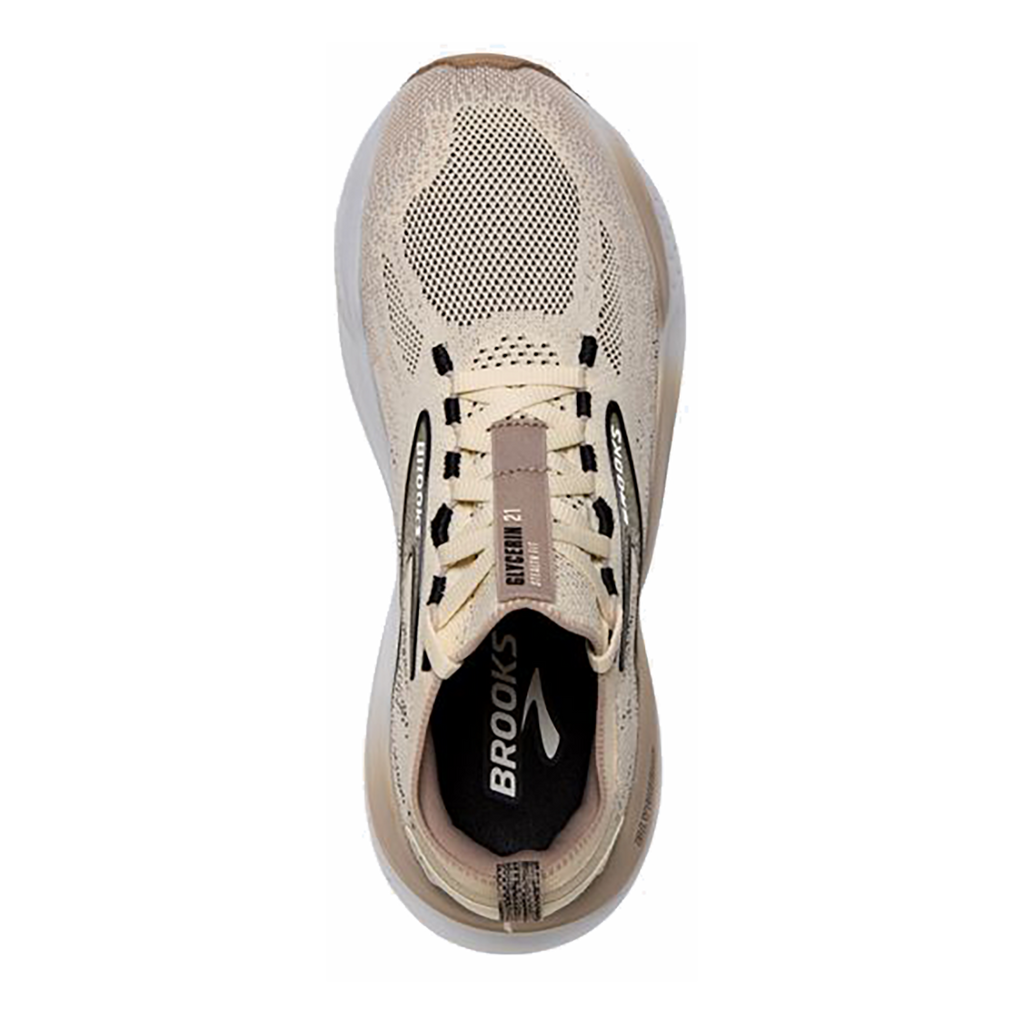 Brooks Glycerin StealthFit 21 — Black - Cream - Biscuit — Size B — Width 6.5 — Alternate View 11
