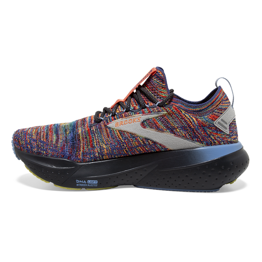 Brooks Glycerin StealthFit 21 Hand Spun — Ebony - Charlock - Vista — Size B — Width 5.5 — Side View