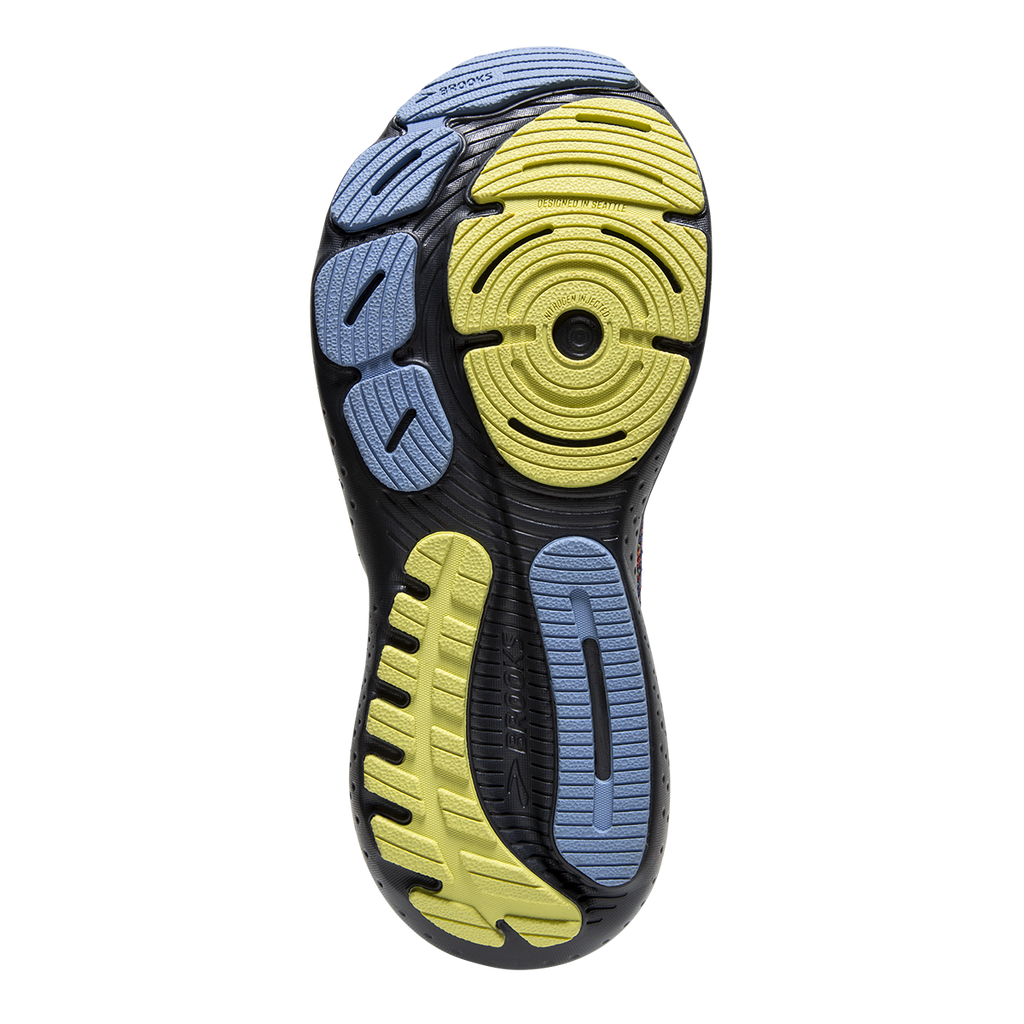 Brooks Glycerin StealthFit 21 Hand Spun — Ebony - Charlock - Vista — Size B — Width 5.5 — Top View