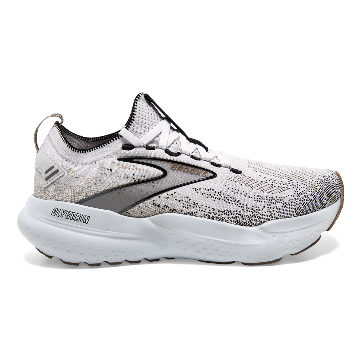 Brooks Glycerin StealthFit 21 — Black - Cream - Biscuit — Size B — Width 6.5 — Alternate View 13