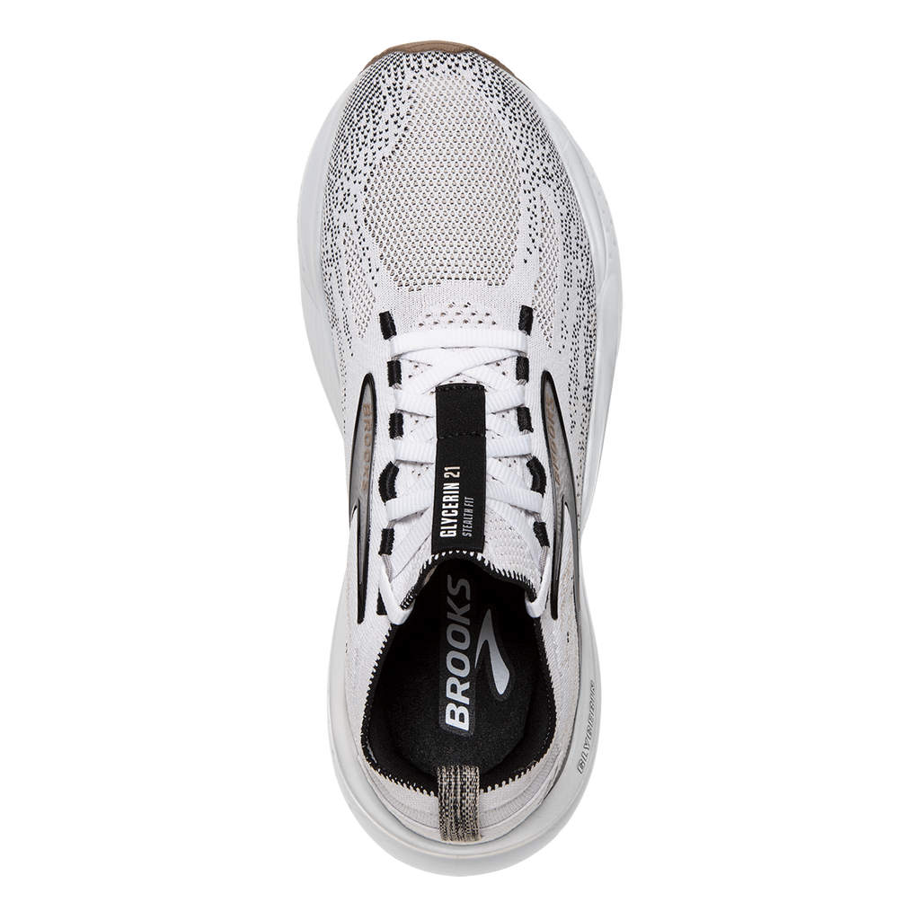 Brooks Glycerin StealthFit 21 — Black - Cream - Biscuit — Size B — Width 6.5 — Alternate View 15