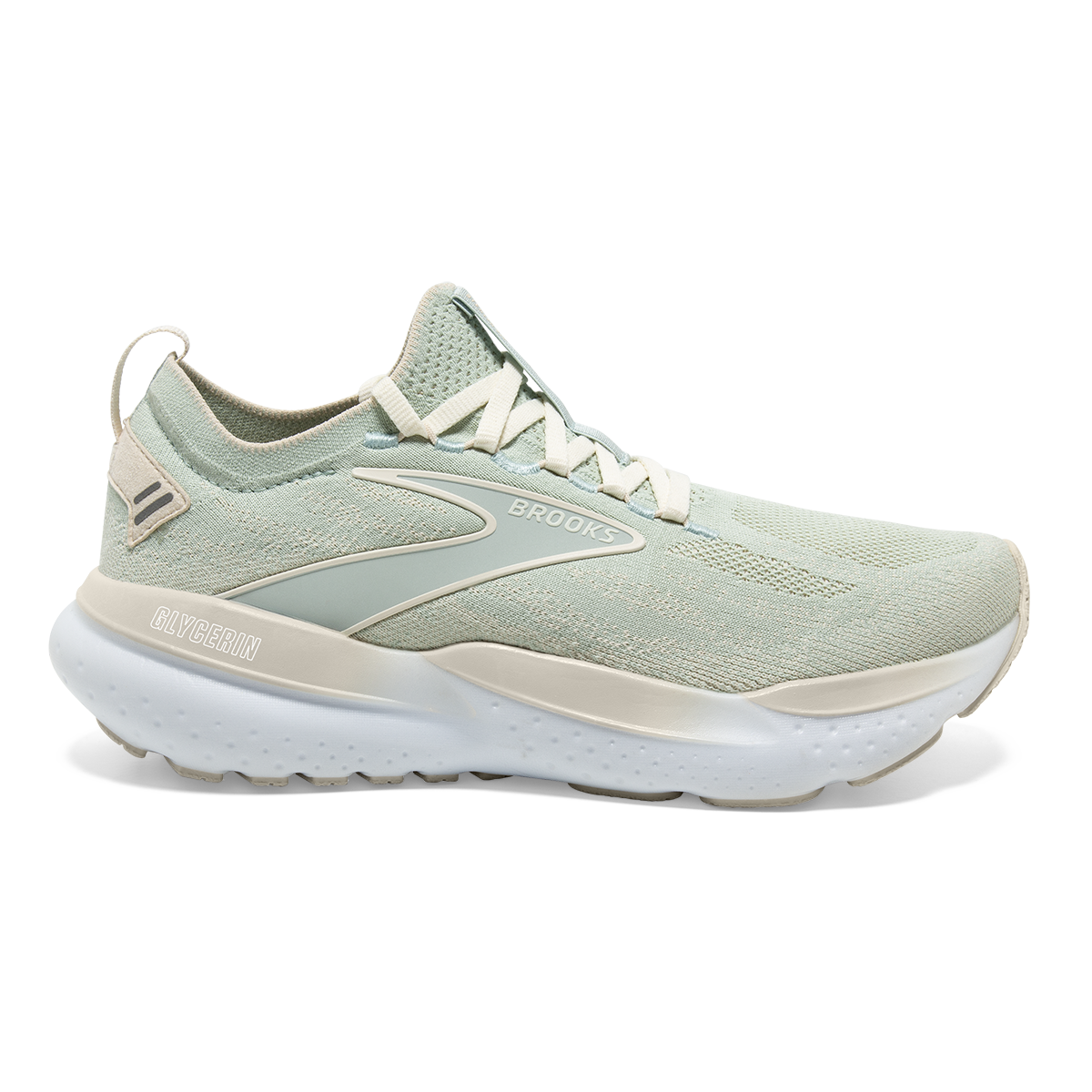 Brooks Glycerin StealthFit 21 Pastels — Pink - Marshmallow - Orchid — Size B — Width 5 — Detail View