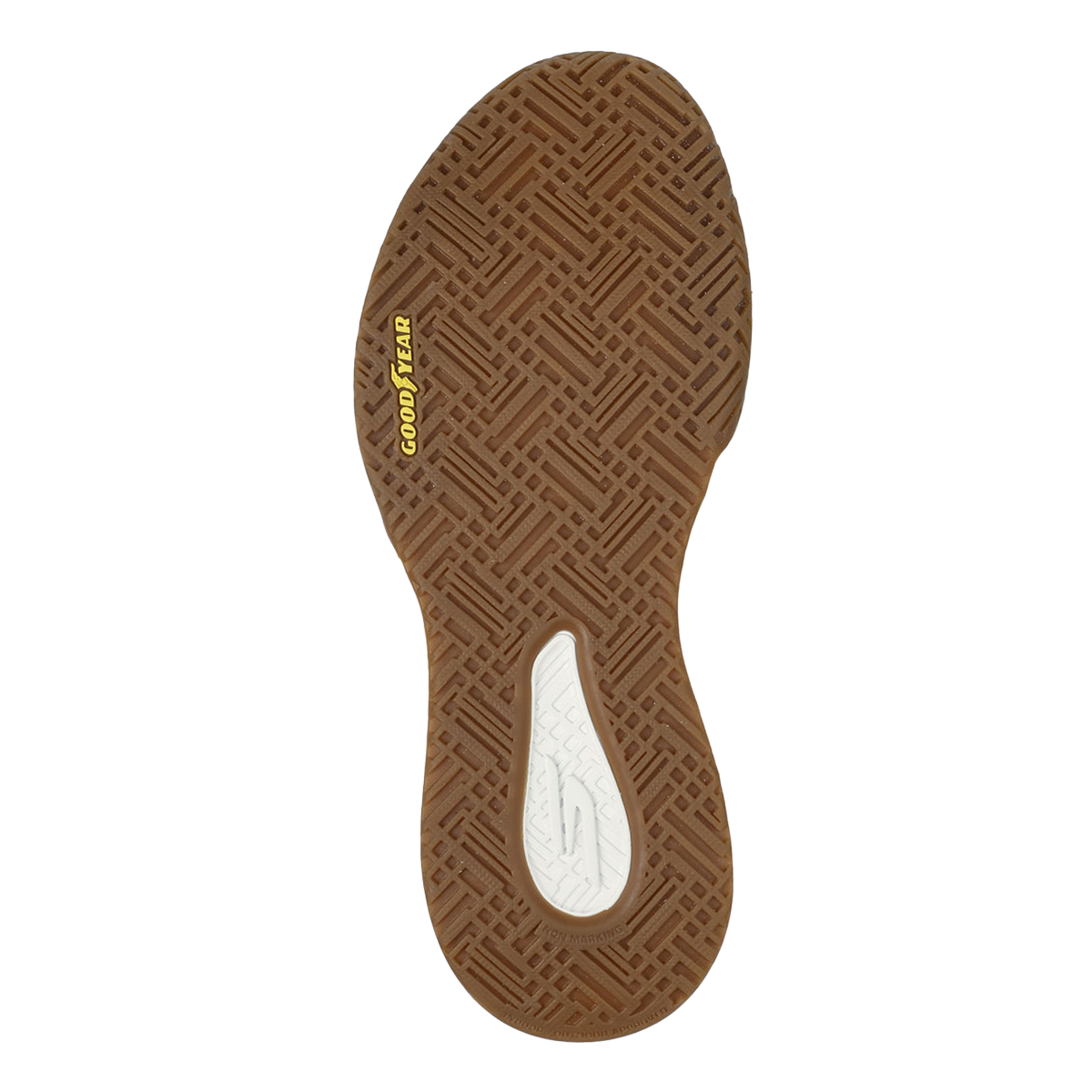 Skechers Viper Court Luxe — Natural Leather - Synthetic - White Textile — Size B — Width 6.5 — Top View