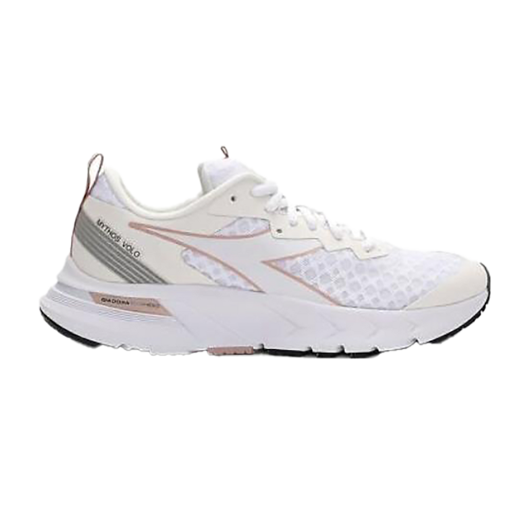 Diadora Mythos Blushield Volo — Jazzy - White - Silver DD — Size B — Width 9.5 — Lifestyle View