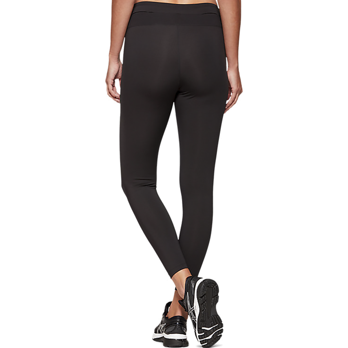 Asics Fietro Tight — Dark Grey Heather - Black — Size XSmall — Back View