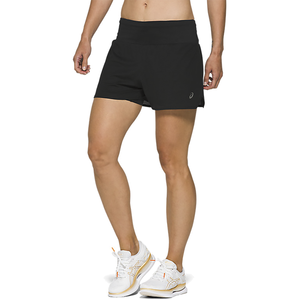Asics Ventilate 2-in-1 3.5" Short — Performance Black — Size Small — Side View