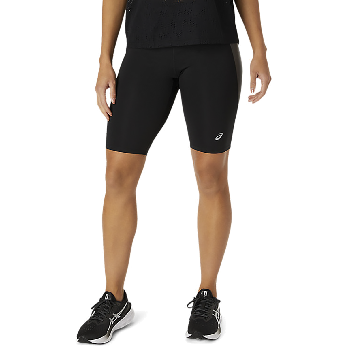Asics Kasane Sprinter Short — Performance Black — Size Small — Top View