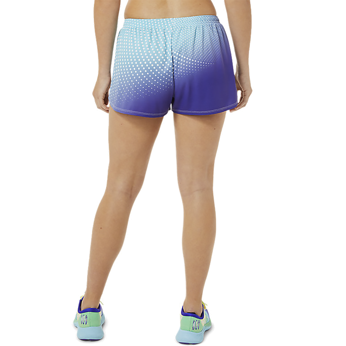 Asics Lam Race Split Short — Multi — Size Large — Back View