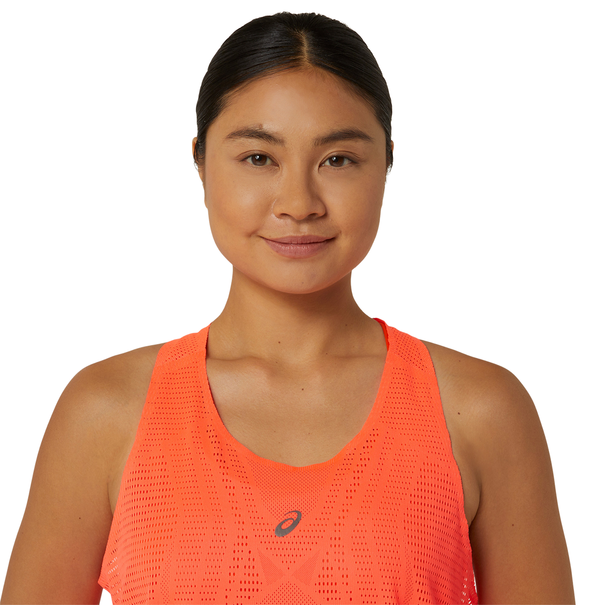 Asics Metarun Tank — Sunrise Red — Size XSmall — Top View
