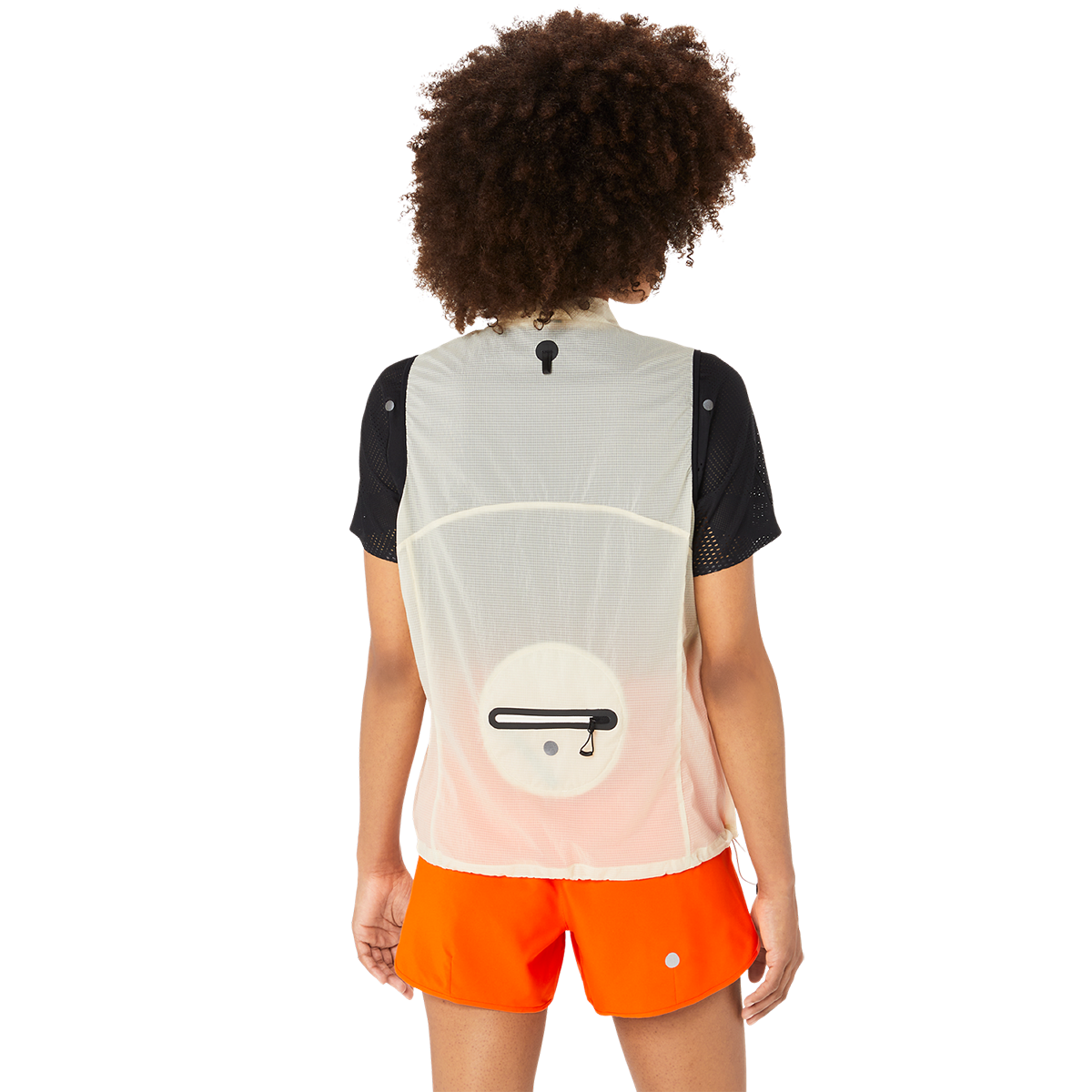 Asics Metarun Packable Gilet — Birch — Size XSmall — Side View