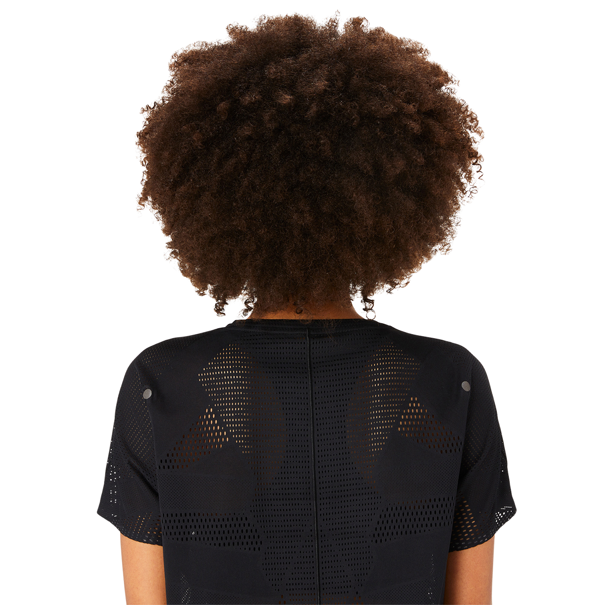 Asics Metarun Shortsleeve Tee — Performance Black — Size XSmall — Top View