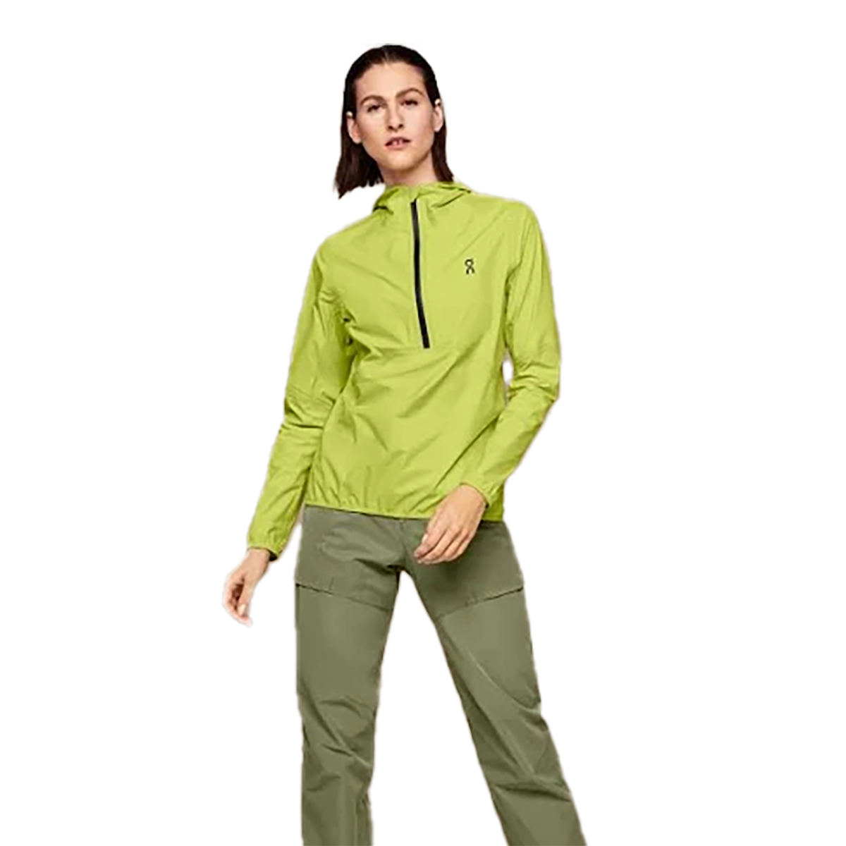 ON Waterproof Anorak — Zest — Size Large — Front View