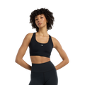 New Balance Essential Run Bra — Bk Black — Size SM1 — Front View
