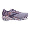 Brooks Ghost 14 Delicate Dyes — Cadet - Thistle - Papaya Punch — Size B — Width 10.5 — Front View