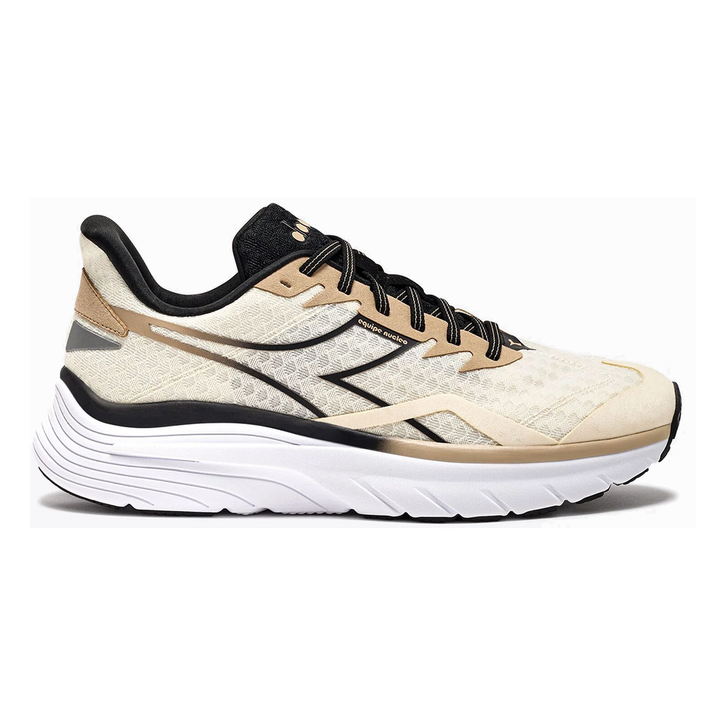 Diadora Equipe Nucleo — Silver - Black - Mediterra — Size D — Width 8.5 — Top View