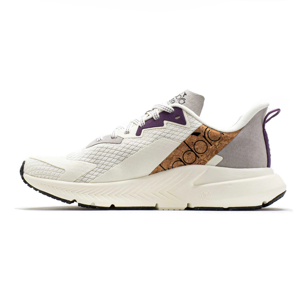 Diadora Mythos Blushield Volo 4 W 2030 — Whisper White - Black - Sunset Purple — Size B — Width 6 — Side View