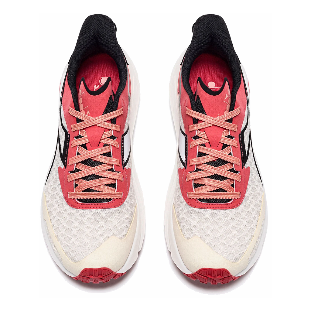 Diadora Frequenza — Whisper White - Cayenne — Size B — Width 6 — Lifestyle View