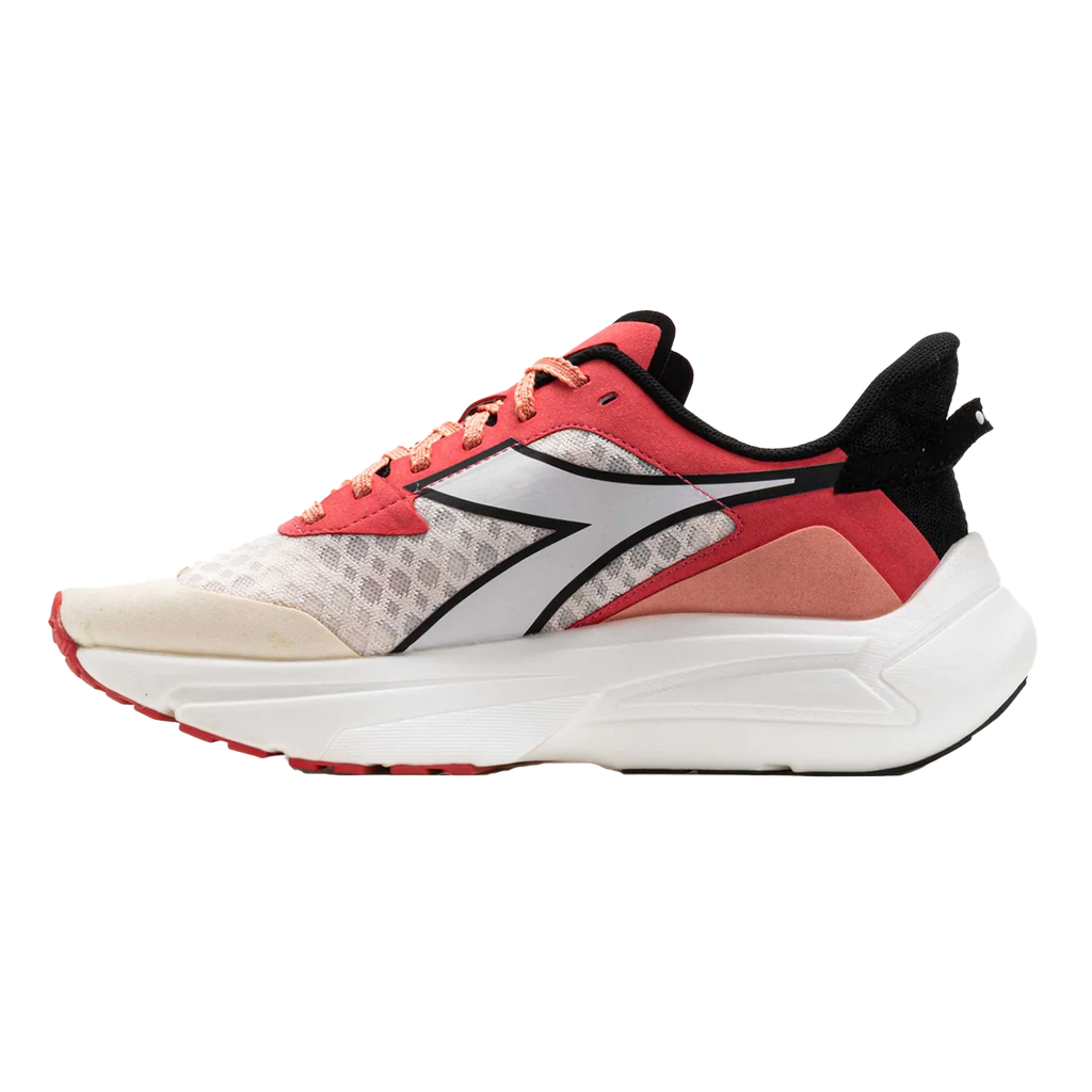 Diadora Frequenza — Whisper White - Cayenne — Size B — Width 6 — Detail View