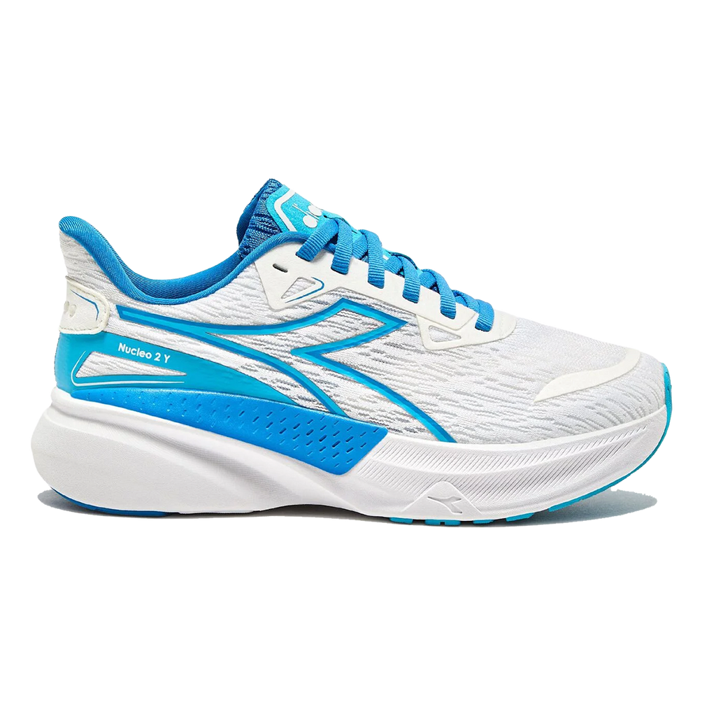 Diadora Nucleo 2 — Silver DD - Whisper White — Size Y — Width 3.5 — Top View