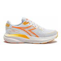 Diadora Mythos Blushield Vigore V — White - Nectarine — Size D — Width 10 — Front View