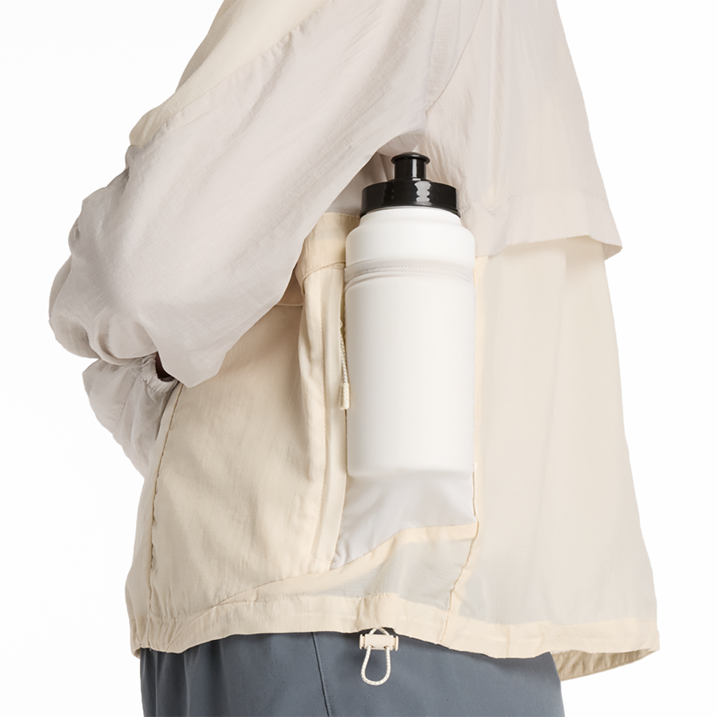 New Balance Better Run Water Resistant Jacket — Linen — Size Large — Top View