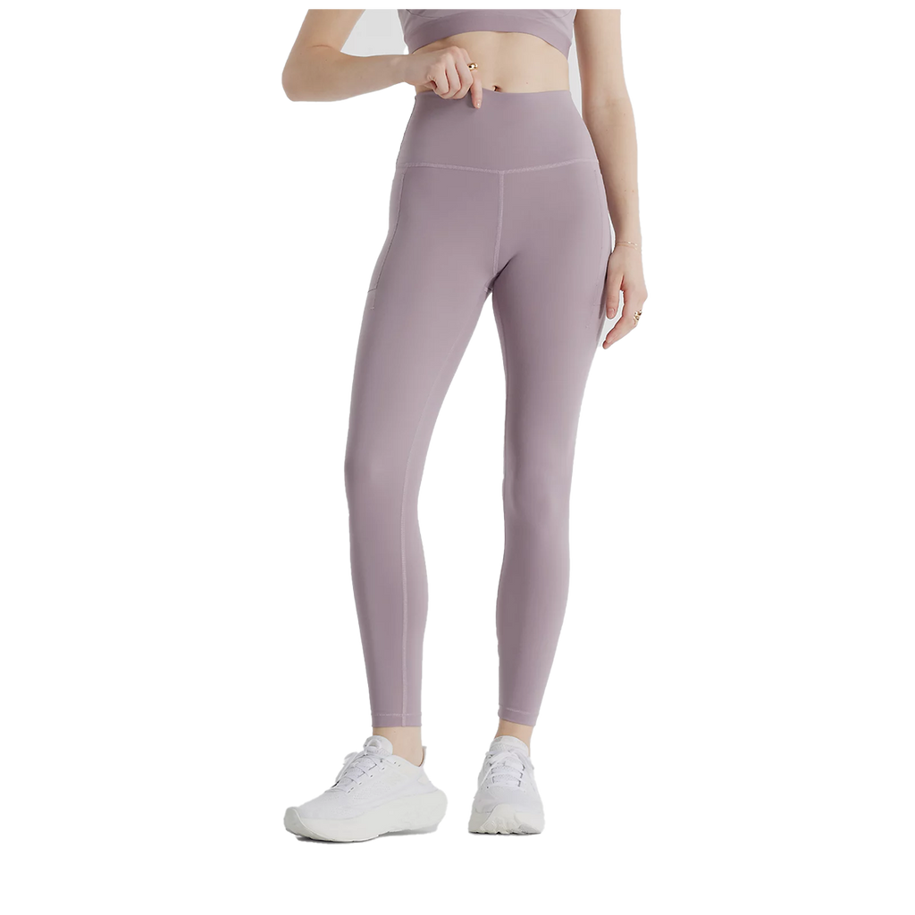 New Balance Harmony Pocket High Rise Legging 27 — Ice Wine — Size Large — Front View