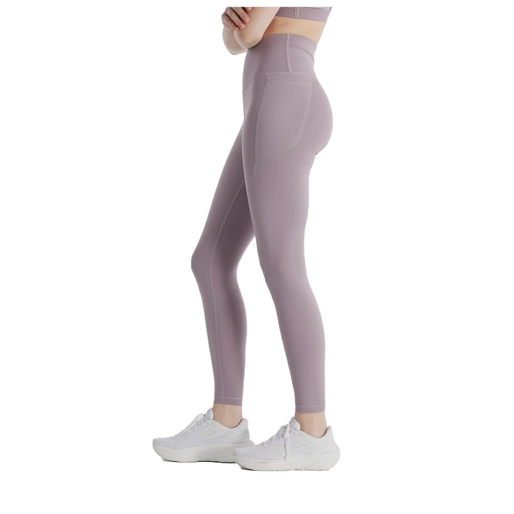 New Balance Harmony Pocket High Rise Legging 27 — Ice Wine — Size Large — Side View