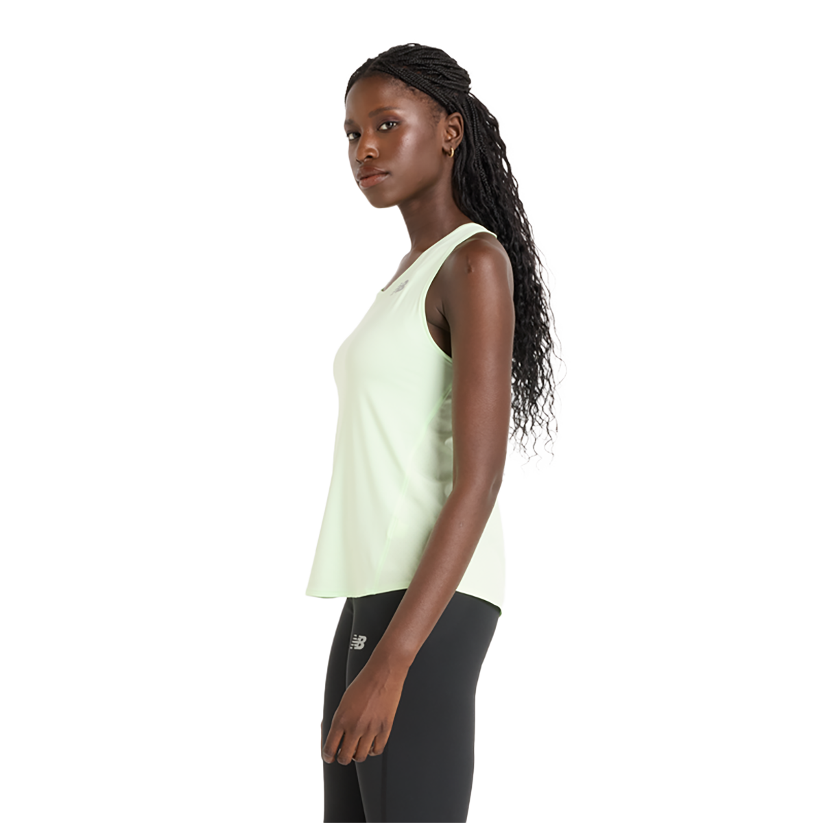 New Balance Race Day Singlet — Mew Melonwat — Size XLarge — Side View