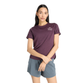 New Balance Athletics Graphic T-Shirt — Plum Brown Heather — Size Large — Front View